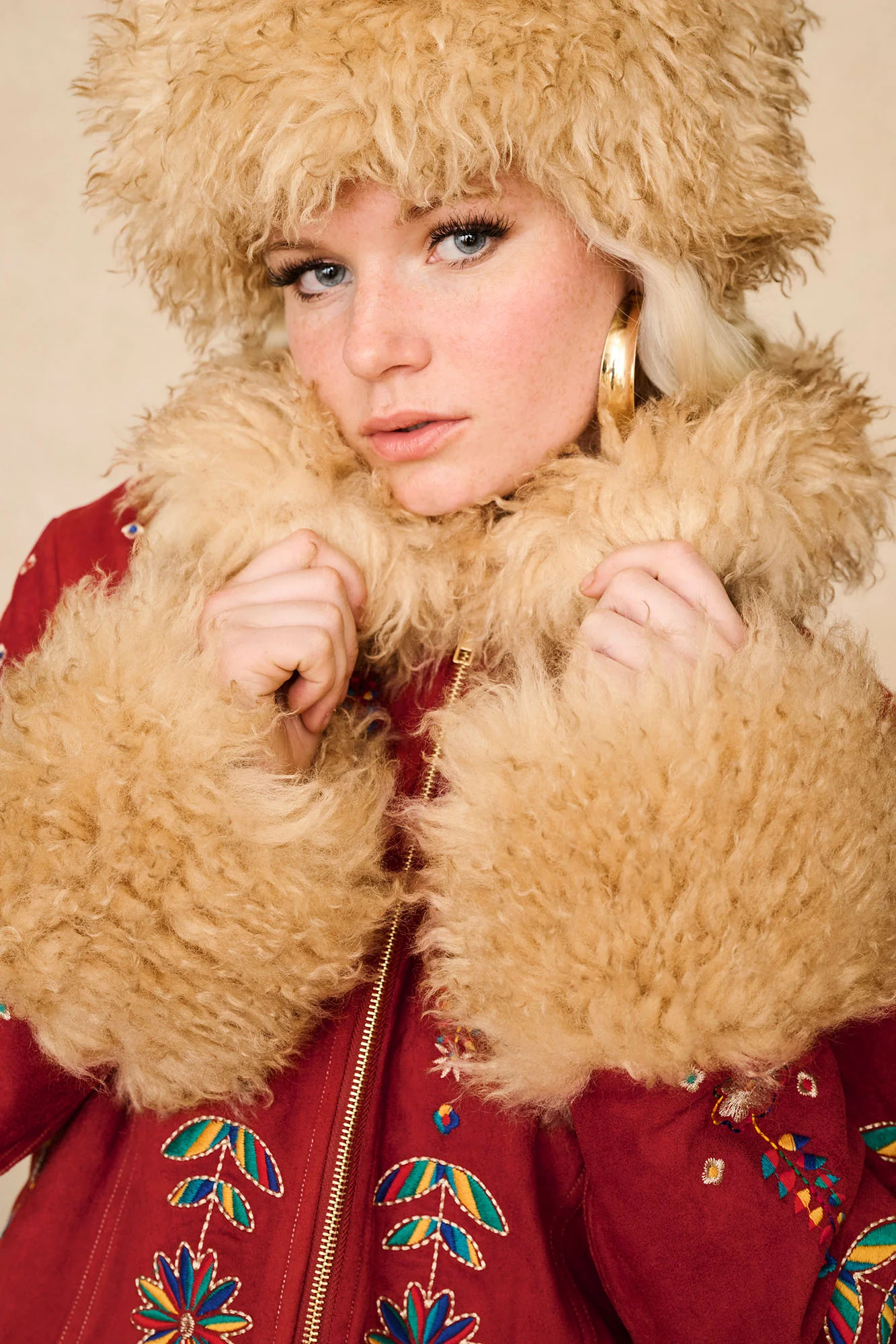Bianca Brown Faux Fur Hat - Image 5
