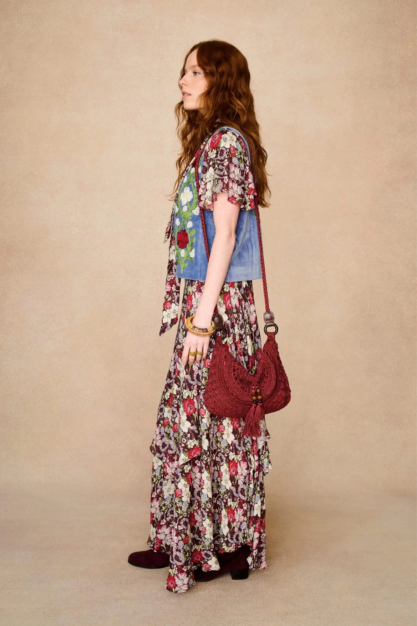 Delphinium Blue Embroidered Vest - Image 5